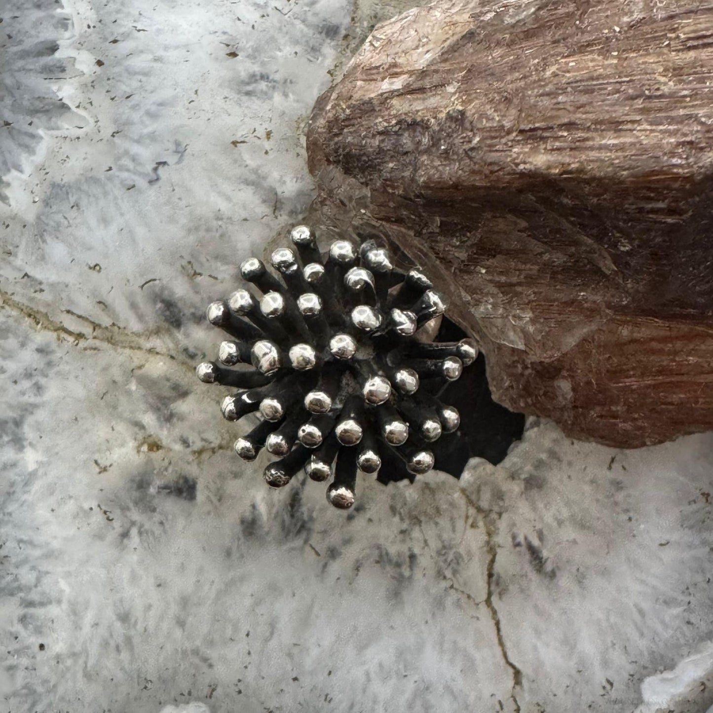 Sterling Silver Porcupine Fashion Ring For Women, Taxco Mexico
