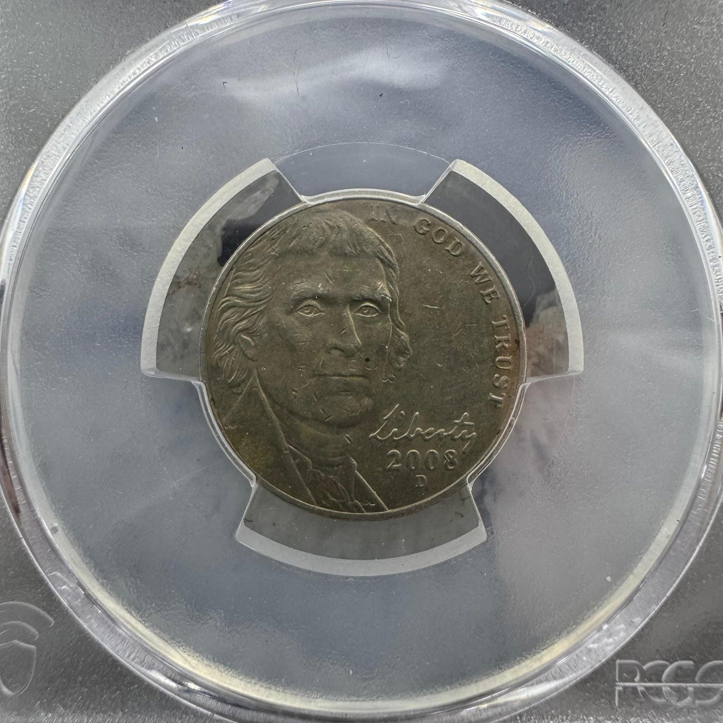 2008-D US 5 Cents PCGS AU53 #079