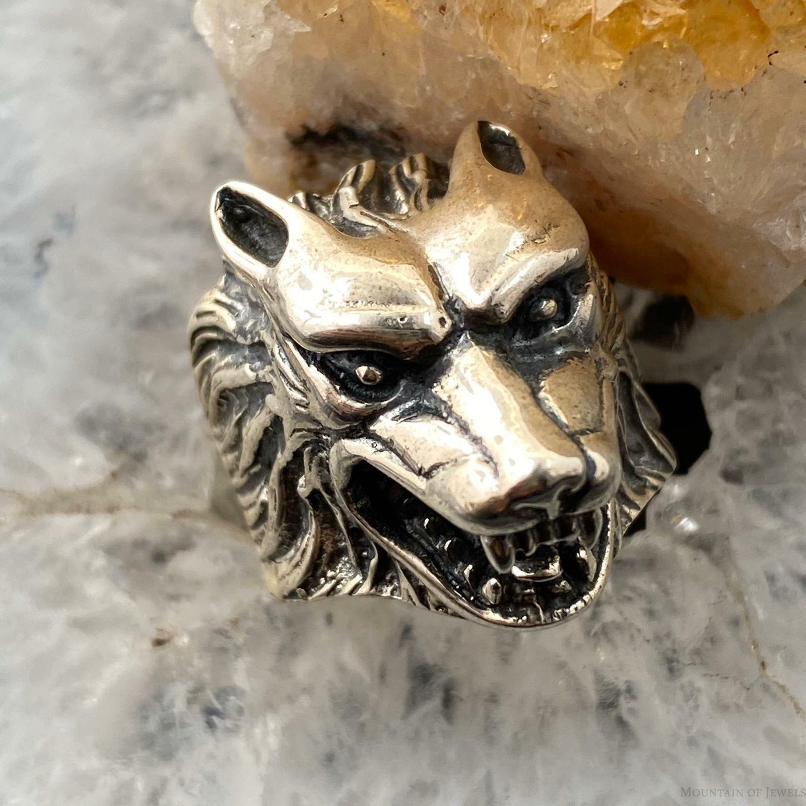 Wolf on sale biker ring