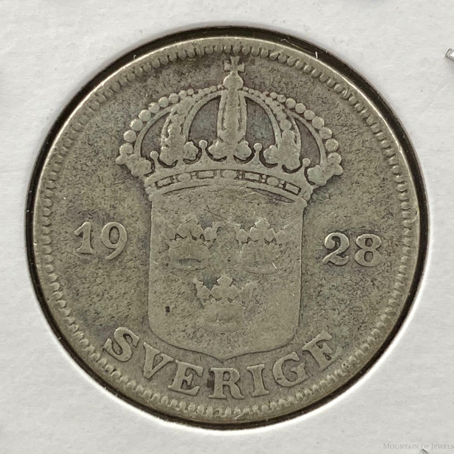 1928 Sweden Silver 50 ORE, KM788 Collectible Coin 372920-9