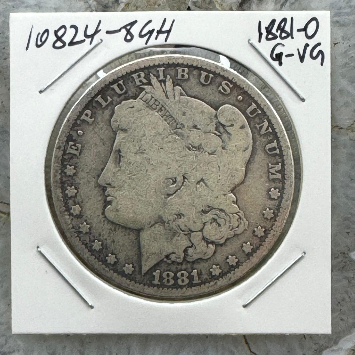 1881-O US 90% Morgan Silver Dollar G-VG #10824-8GH
