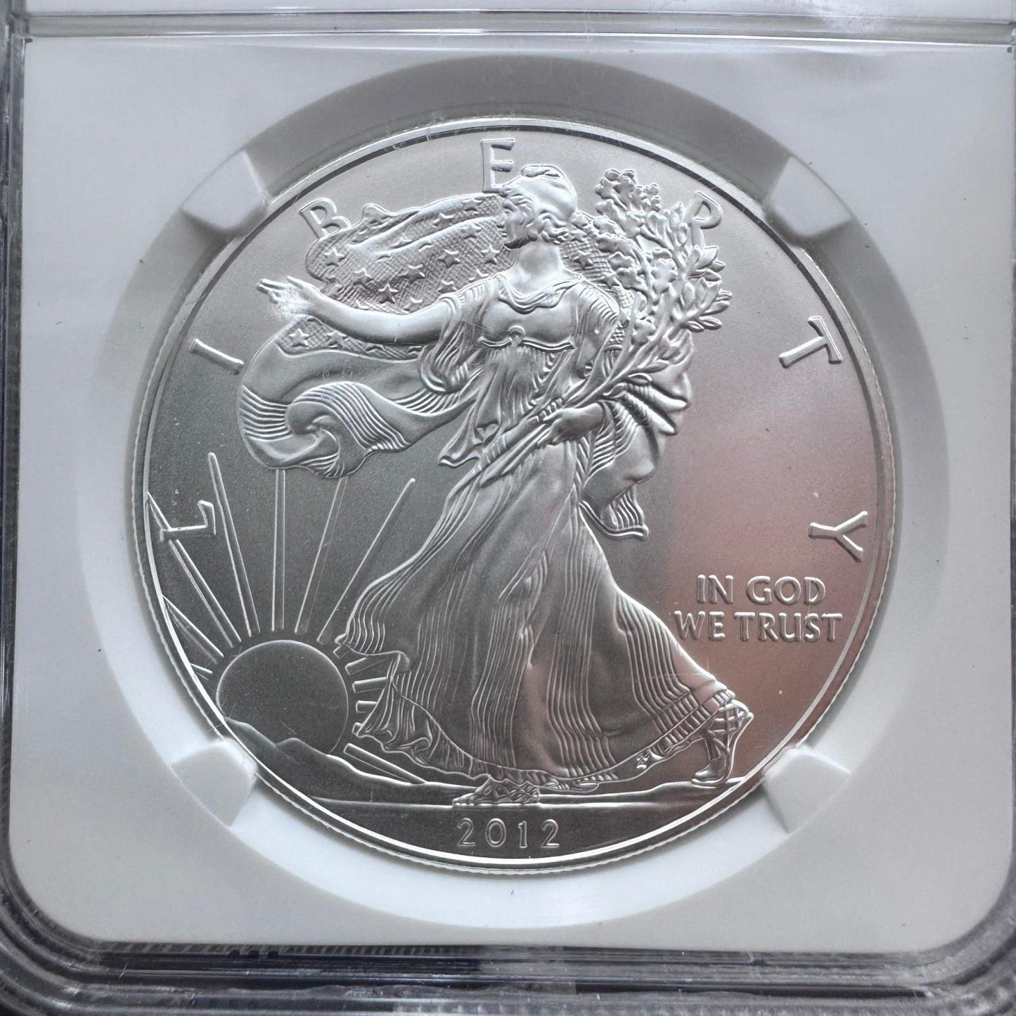 2012-S US 1.0oz .999 Fine American Silver Eagle NGC MS69 First Releases #027