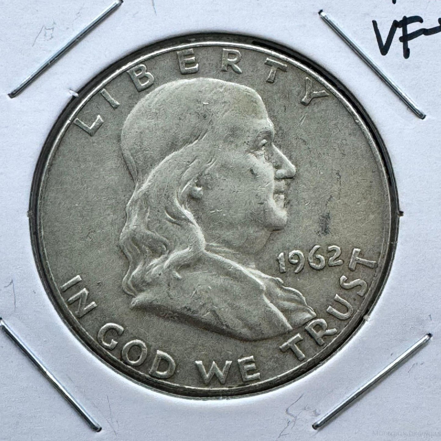 1962-D US Franklin Half Dollar .900 Silver VF-XF #60124-9E