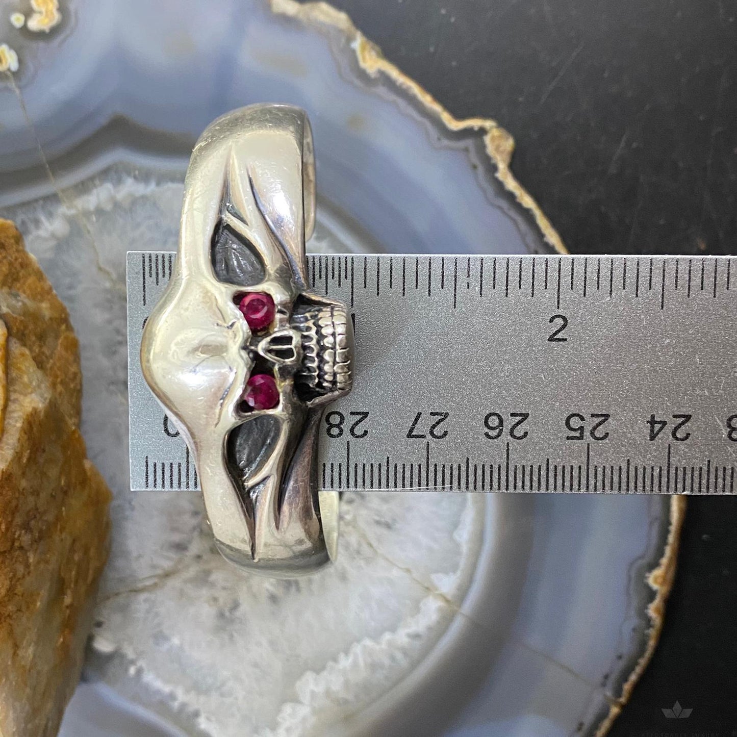 Silver Skull Solid Fashion Cuff Bracelet For Women