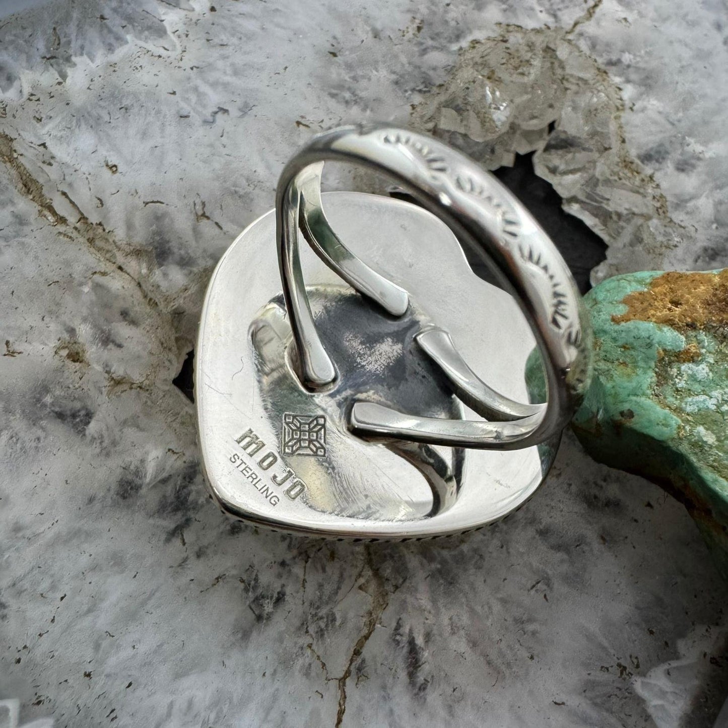 Sterling Silver Southwestern Style Wild Horse Heart Ring Size 10 For Women