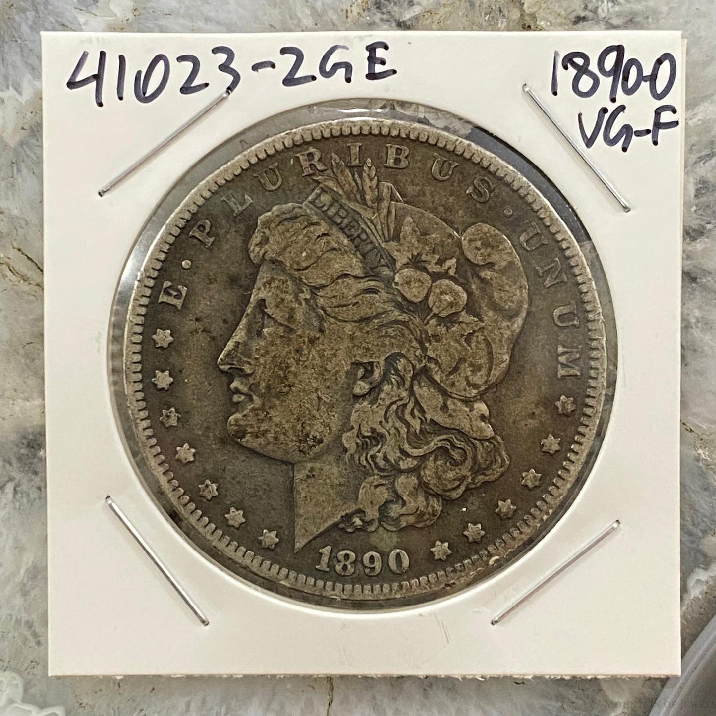 1890-O $1 US Morgan Silver Dollar Coin VG-F #41023-2GX