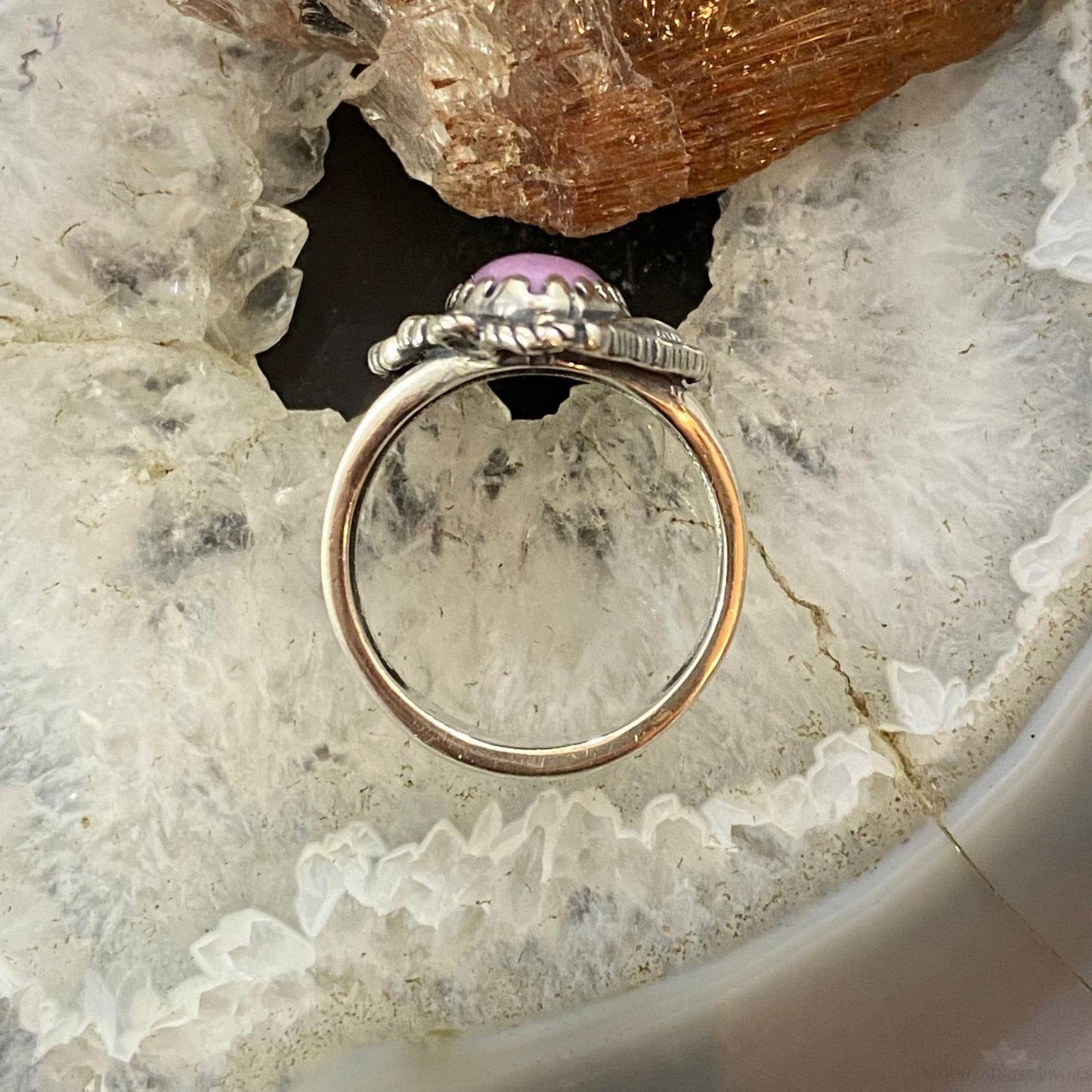Carolyn Pollack Sterling Silver Marquise Phosphosiderite Decorated Ring For Women, Variety of Sizes