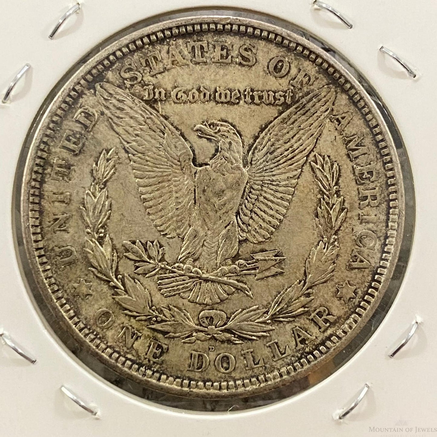 1921-D $1 US Morgan Silver Dollar Collectible Coin F-VF #41023-7GX