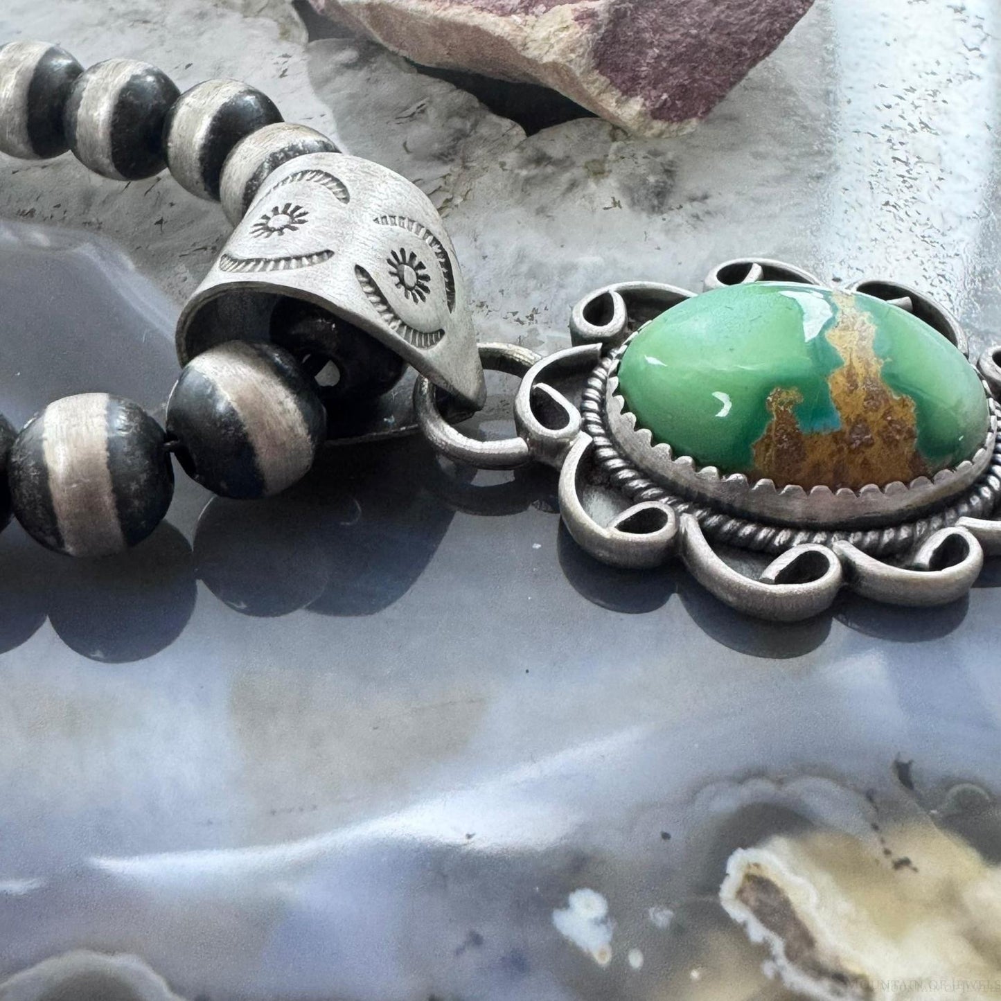 Sterling Silver Southwestern Style High Grade Sierra Bella Turquoise Pendant For Women