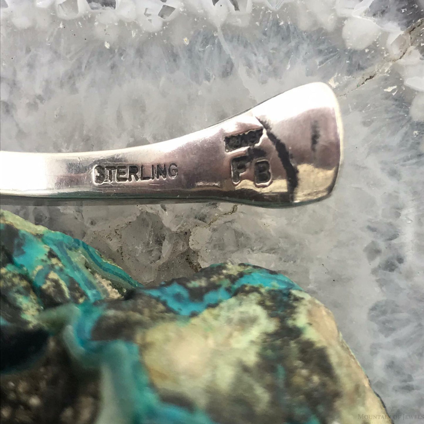 Native American Sterling Silver and Gold Filled Warp Slim Cuff Bracelet For Women
