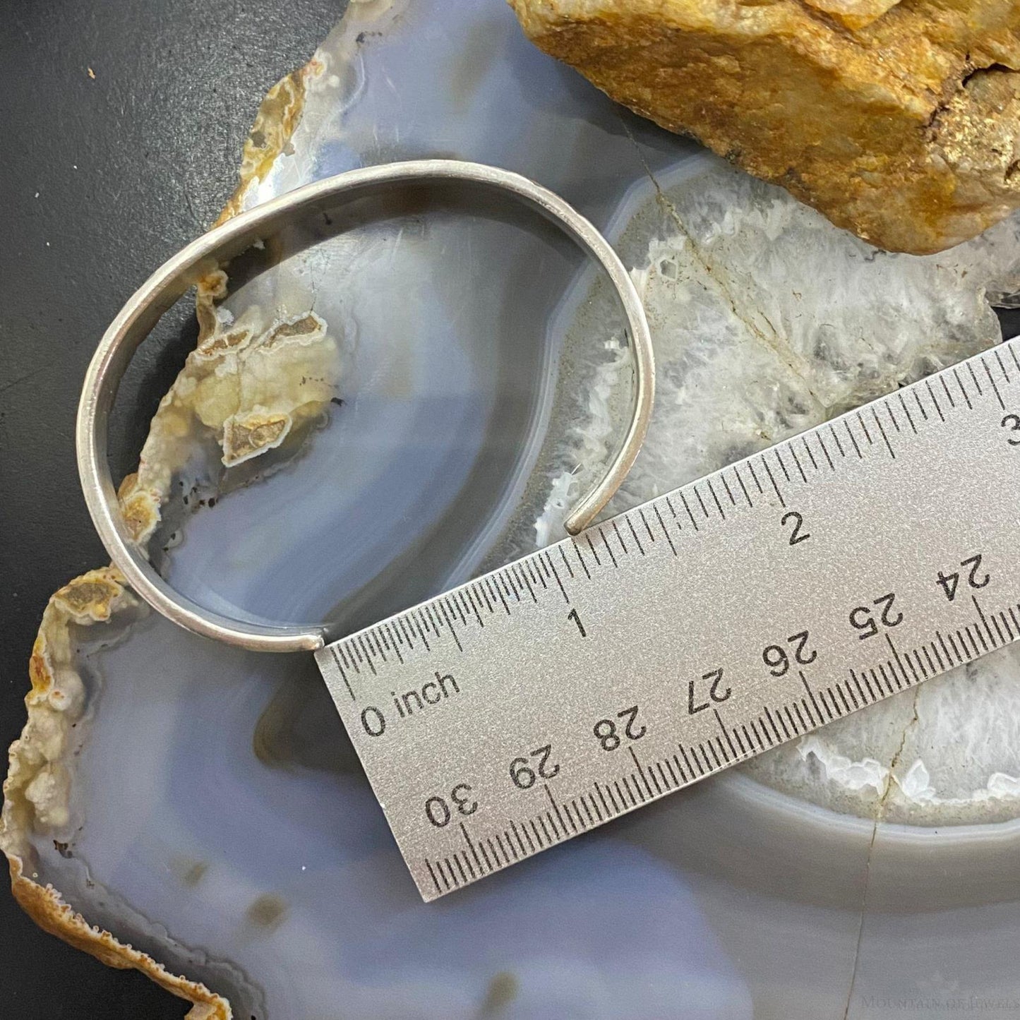 Sally Yazzie Vintage Native American Sterling Silver Engraved Bracelet For Women