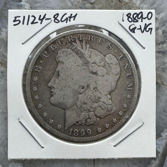 1889-O US 90% Morgan Silver Dollar G-VG #51124-8GH