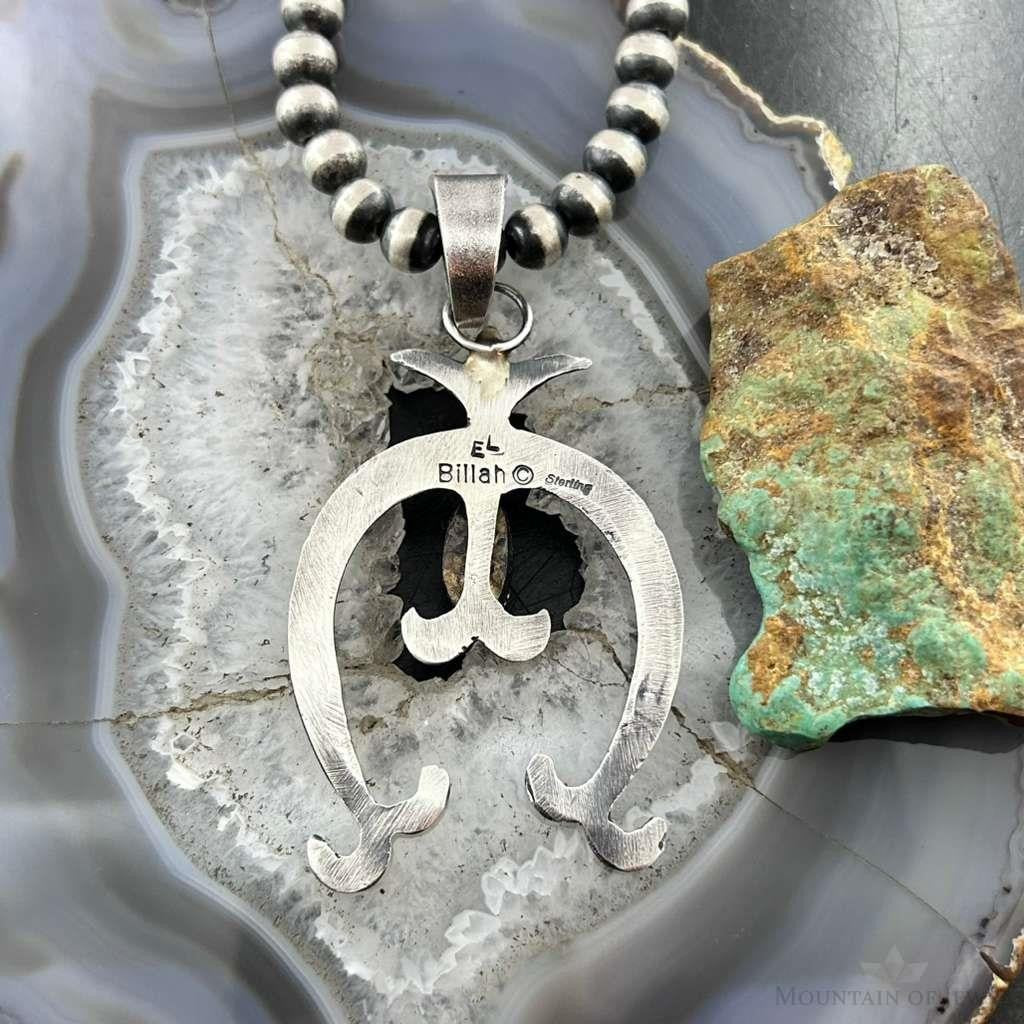 Eva & Linberg Billah Native American Sterling Silver Pink Conch Naja Pendant For Women