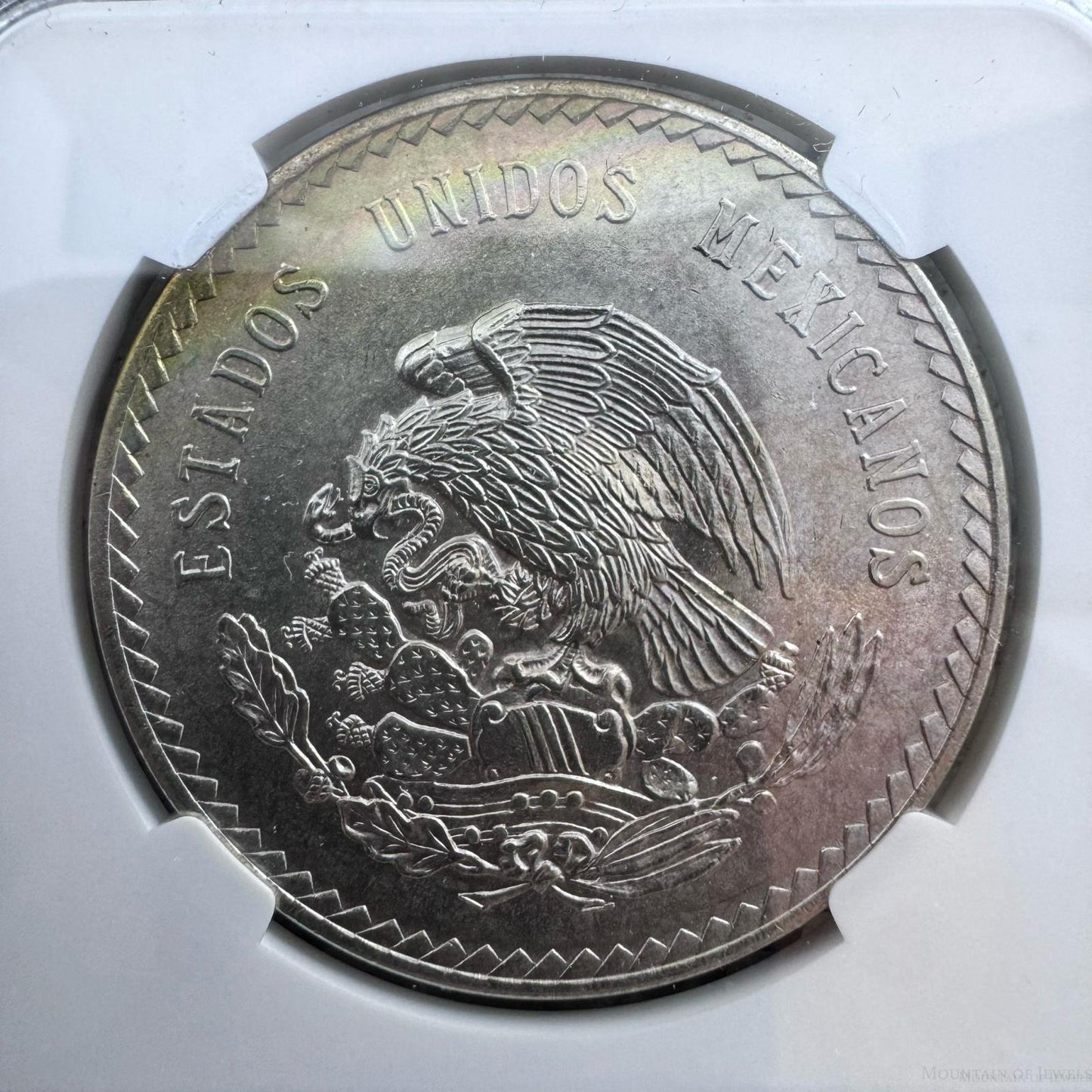 1948 Mo Mexico NGC MS64 Silver 5 Pesos S5P Cinco Pesos Cuauhtemoc Coin #003
