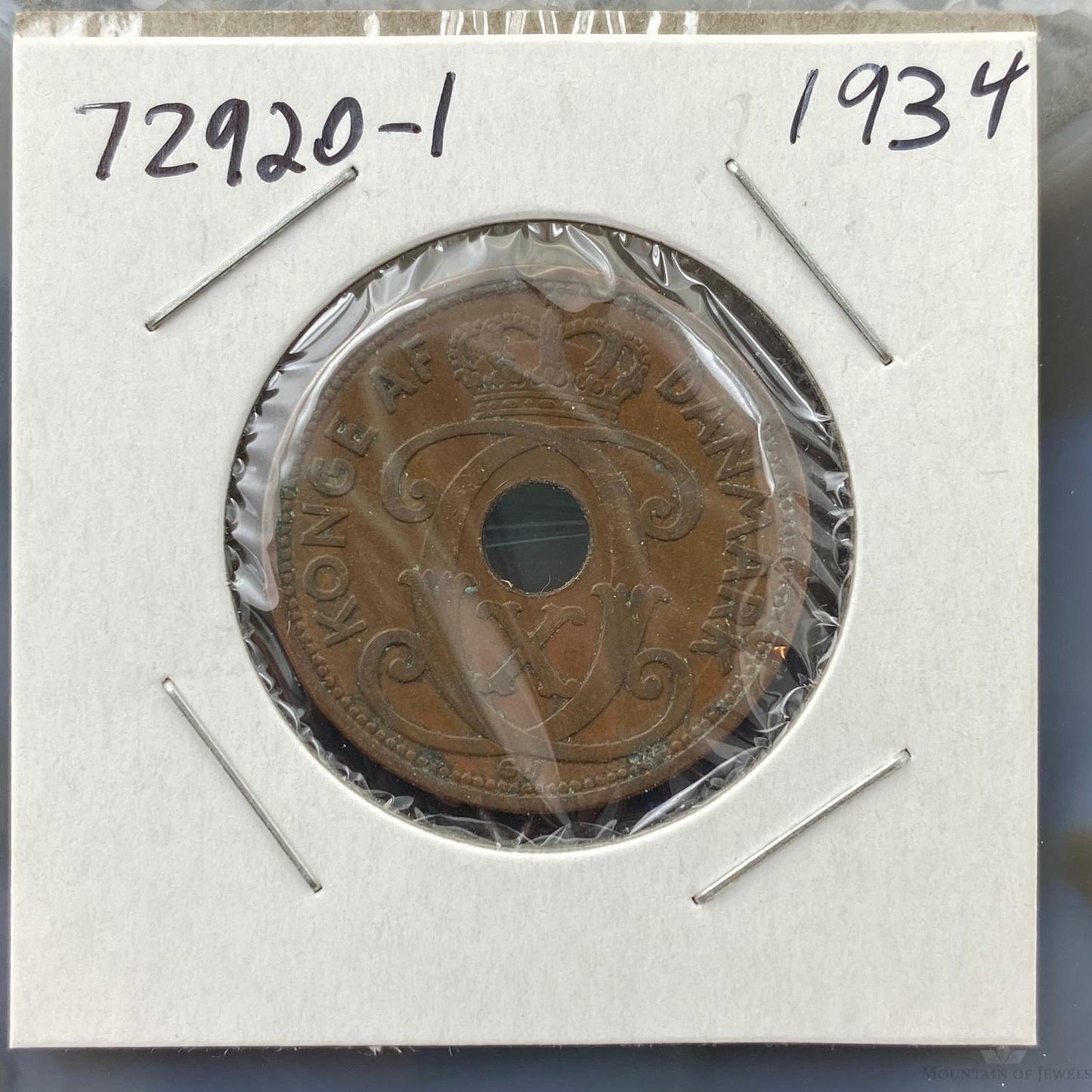 1934 Denmark 5 Ore - Beautiful and Collectible Coin #72920-1