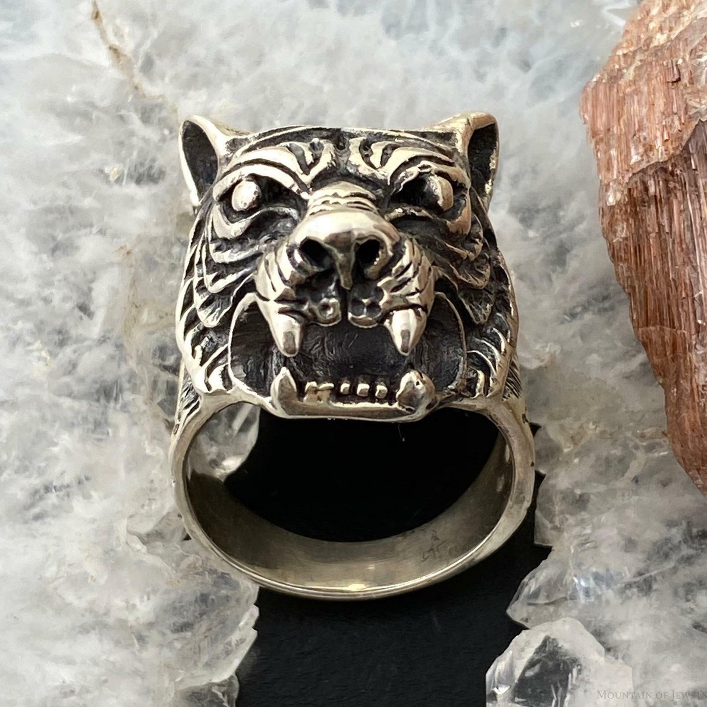 Sterling Silver Animal Ring Size 8 Men/Women 17.8 gr For Biker/ Rock N Roll