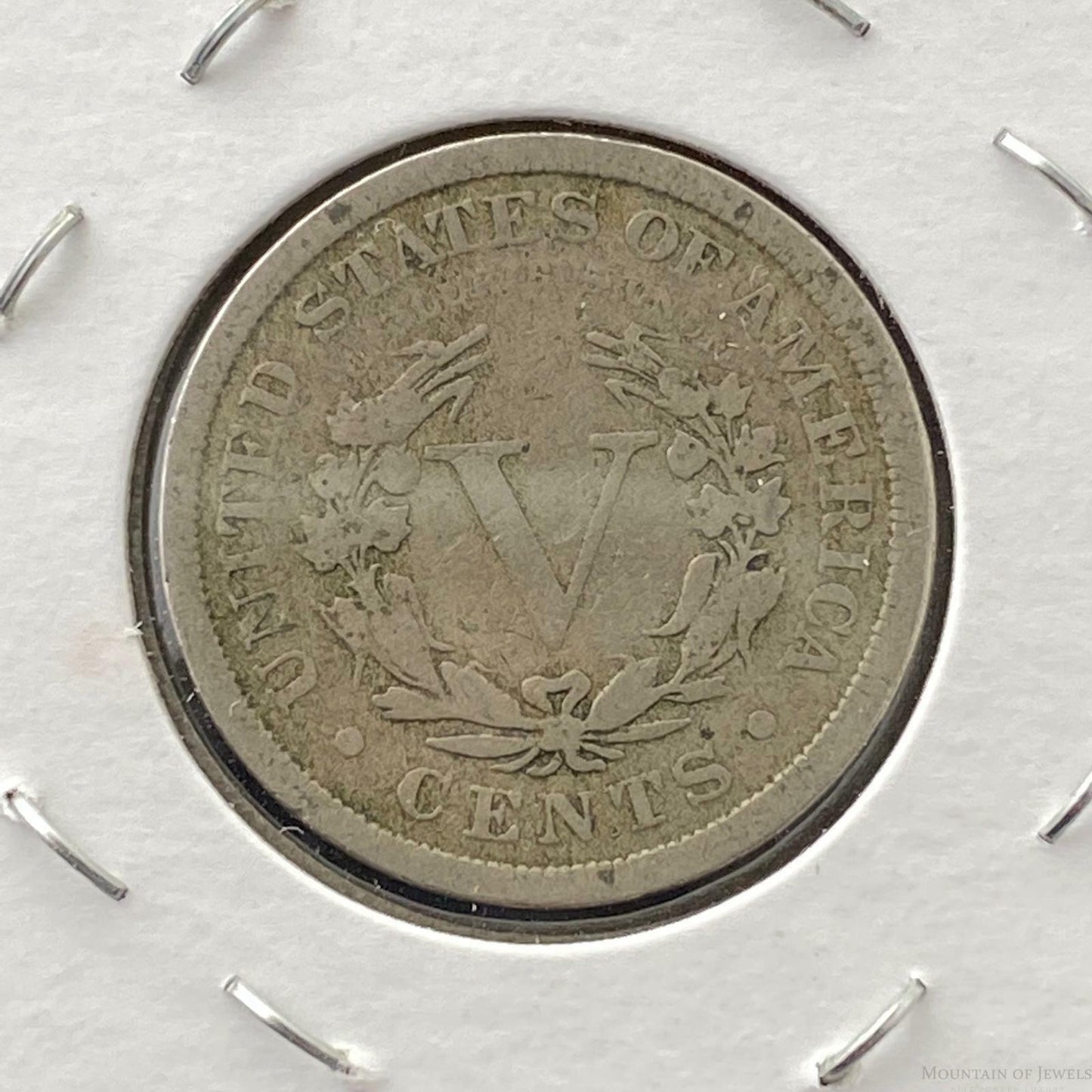 1908 US 5 Cents Liberty Head Nickel Antique Collectible Coin #92920-15