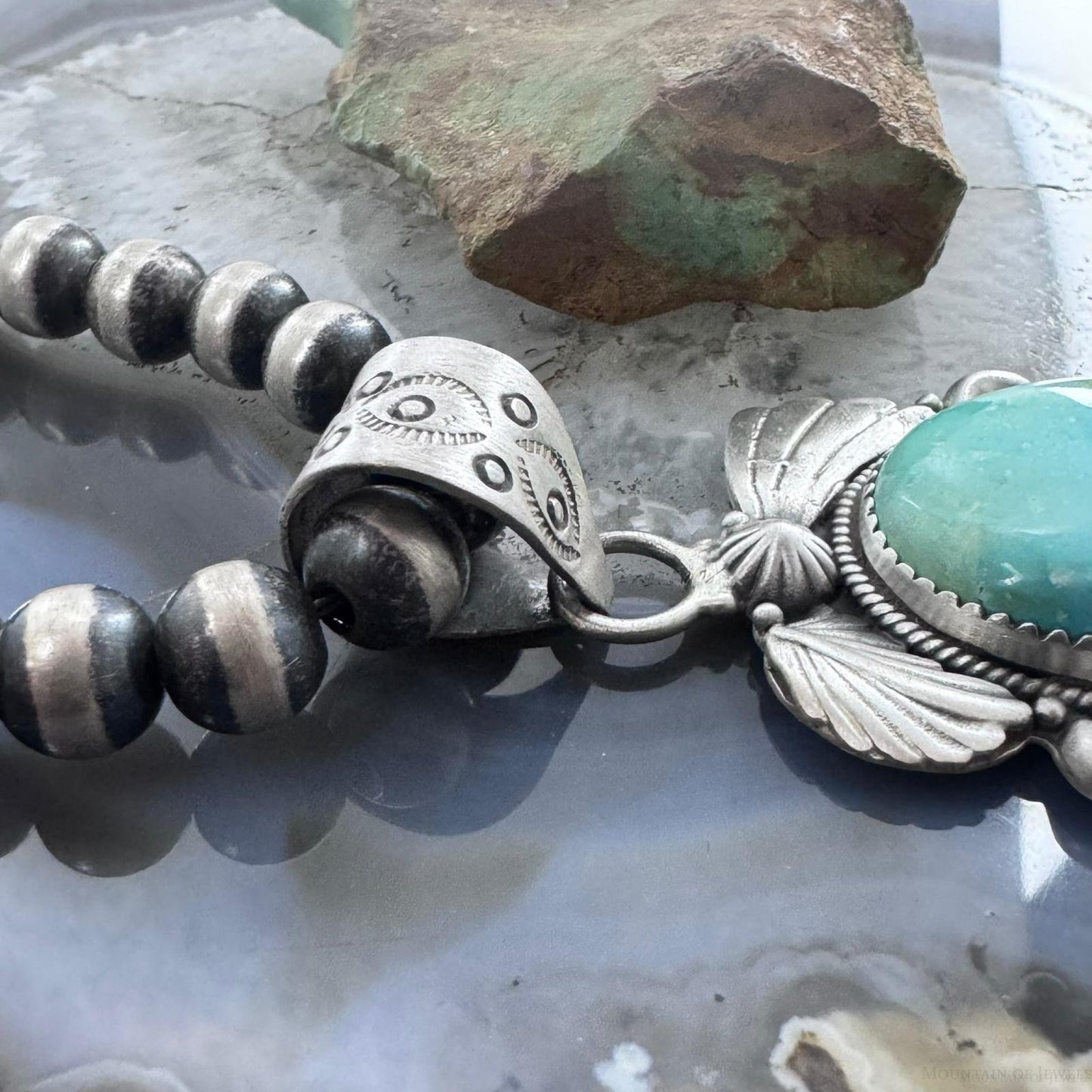 Sterling Silver Southwestern Style Chubby High Grade Sonora Gold Turquoise Pendant For Women
