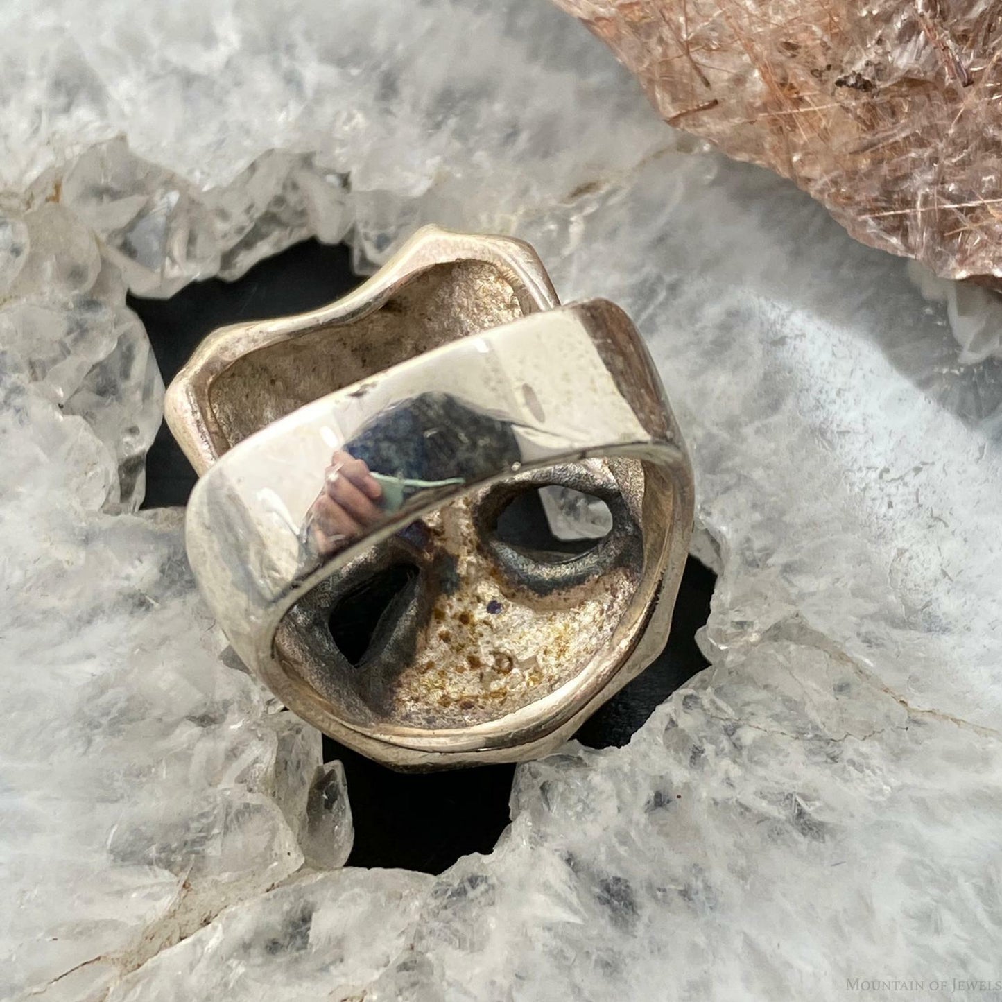 Sterling Silver Skull Ring Size 8 Men/Women 16.5 gr For Biker/ Rock N Roll