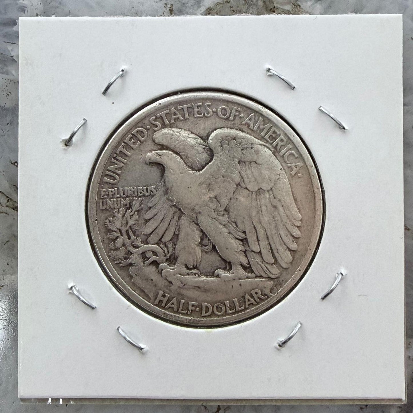 1942 US Walking Liberty Half Dollar 90% Silver F-VF #121725-6E