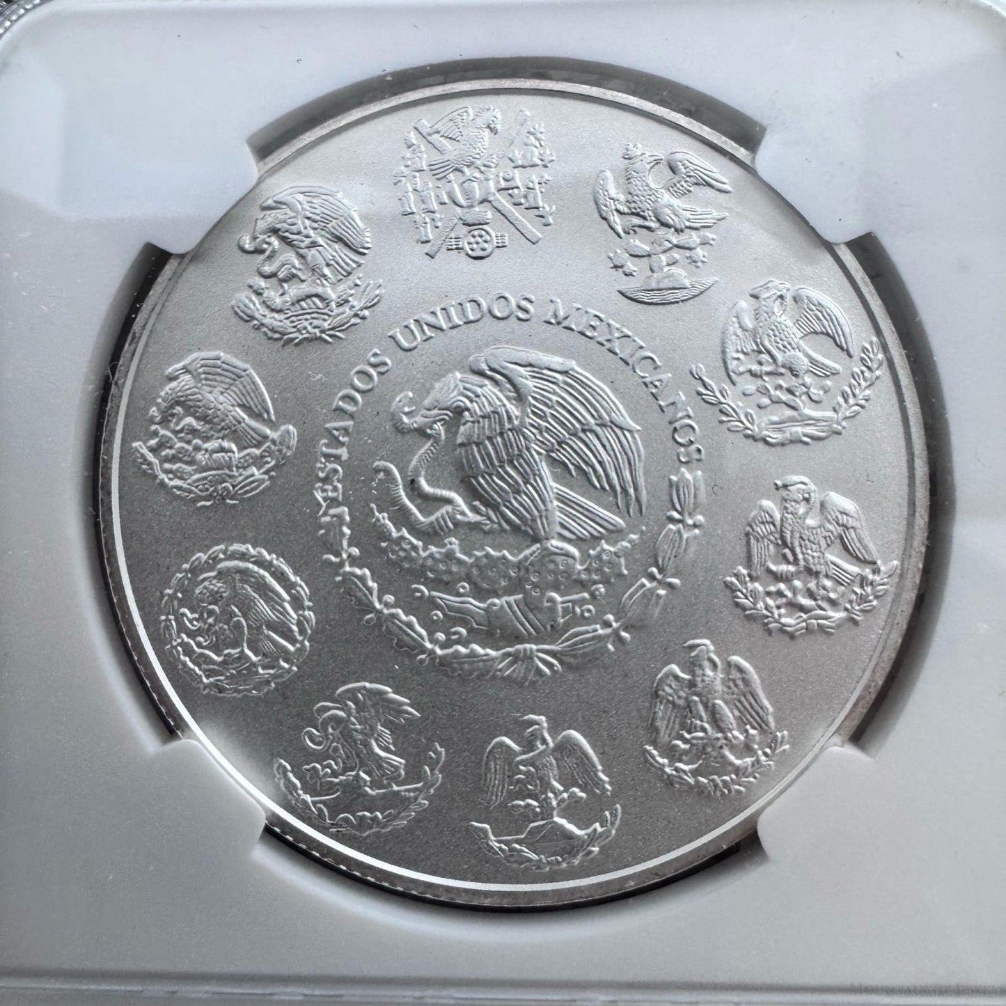 2011 Mexico Libertad One Ounce .999 Fine Silver NGC MS68 #008 Brown Label