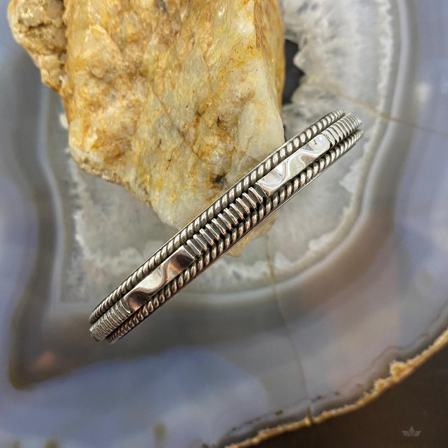 Artie Yellowhorse/Henry Chackee Native American Engraved Bracelet For Women