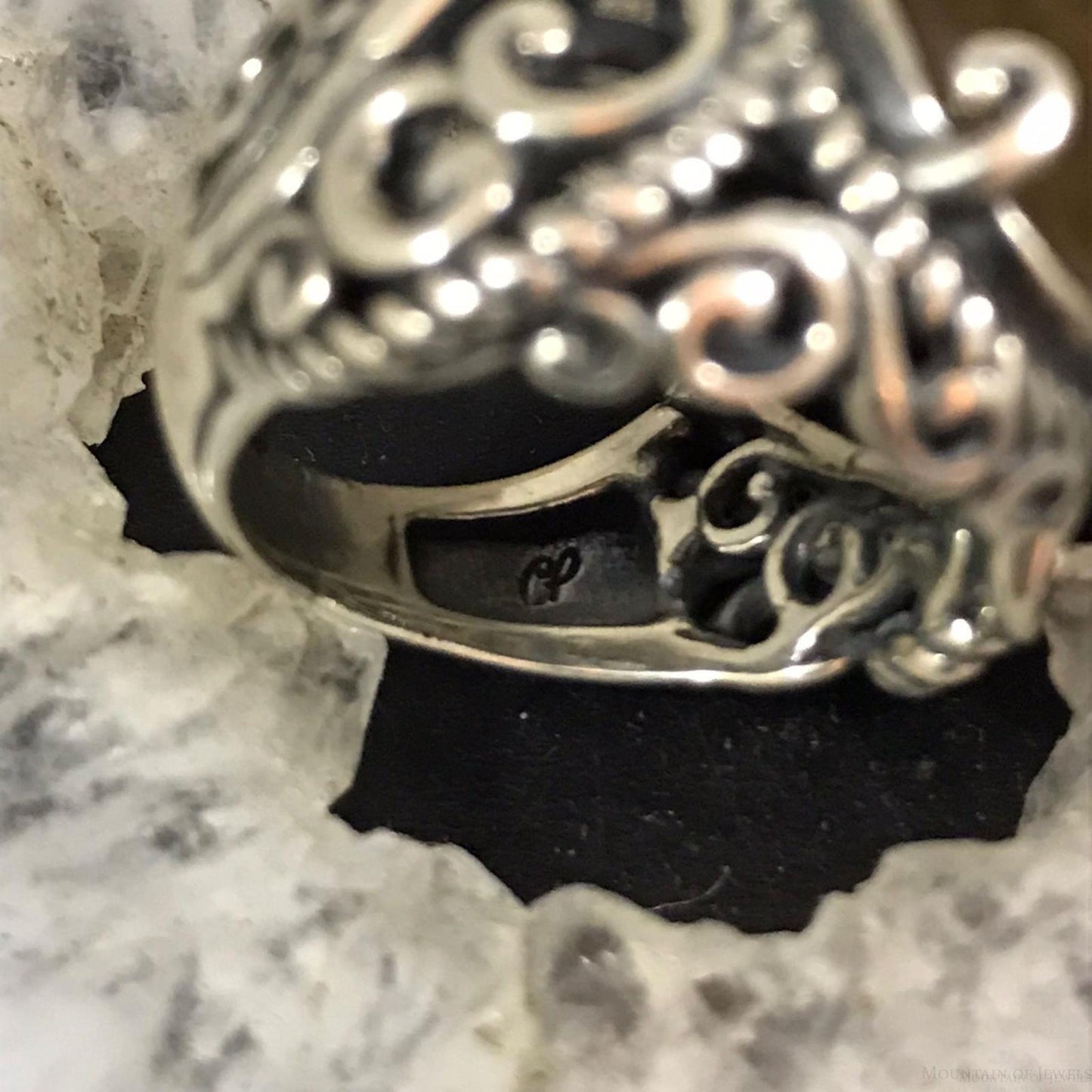 Carolyn Pollack Sterling Silver Oval Tiger's Eye Doublet Ring Size 6.25 For Women