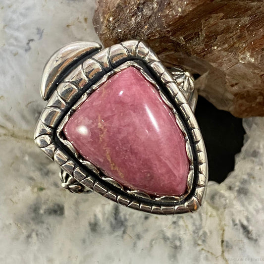 Carolyn Pollack Southwestern Style Sterling Silver Shield Rhodonite Ring Variety of Sizes