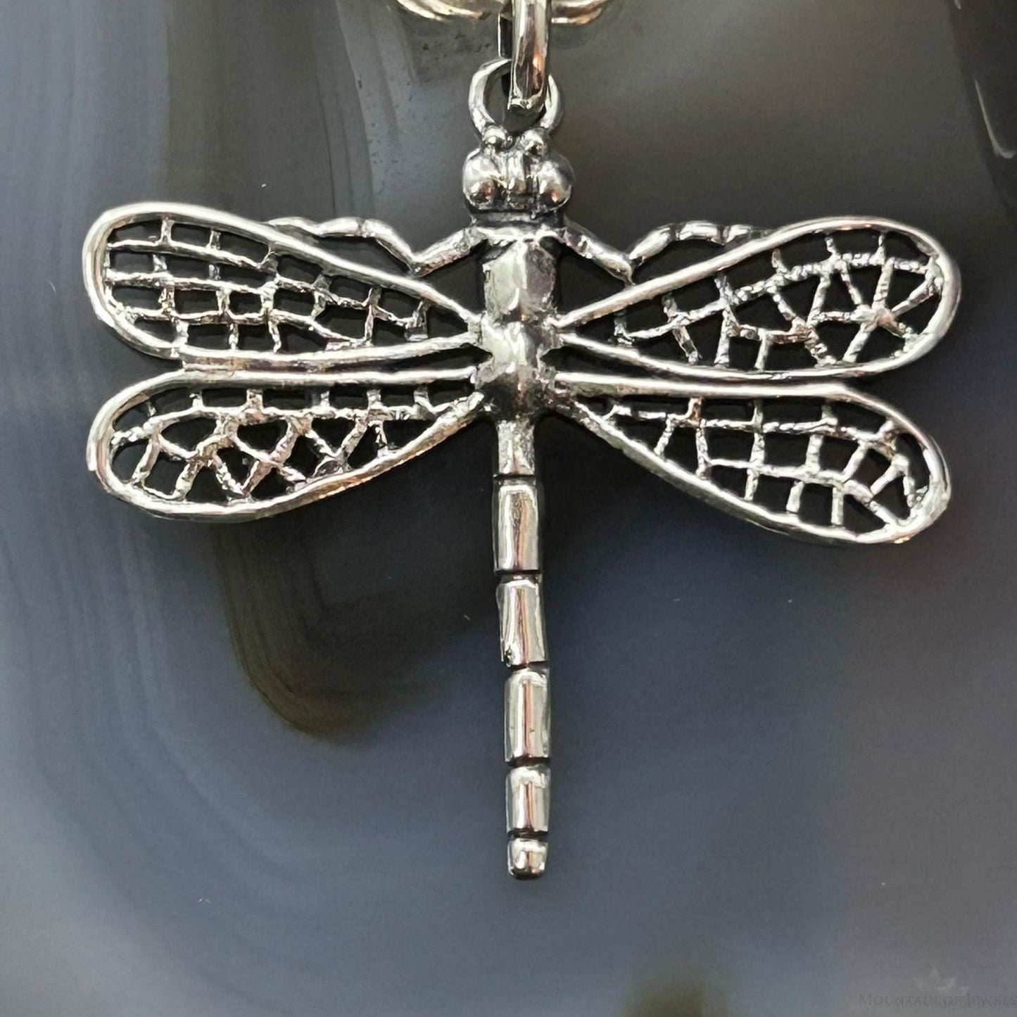 Sterling Silver Fashion Dragonfly Pendant