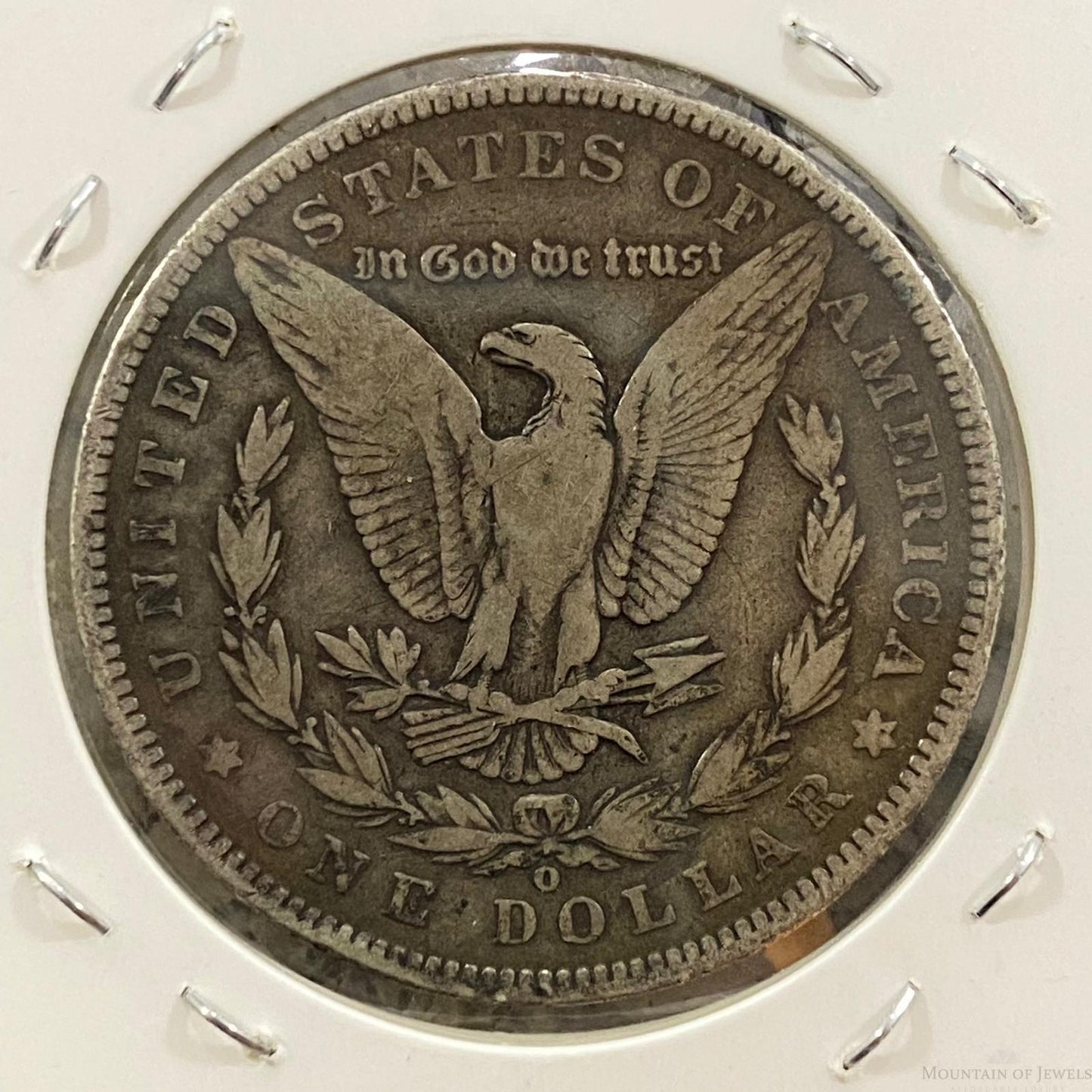 1890-O $1 US Morgan Silver Dollar Coin VG-F #41023-2GX