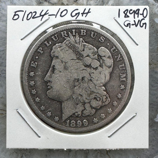 1899 O US 90% Morgan Silver Dollar G-VG #51024-10GH