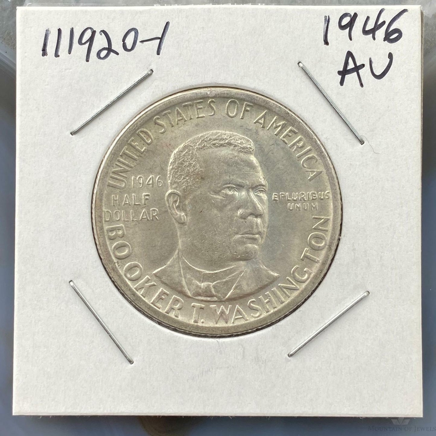 1946 US Booker Washington Silver Commemorative Half Dollar Collectible 111920-1