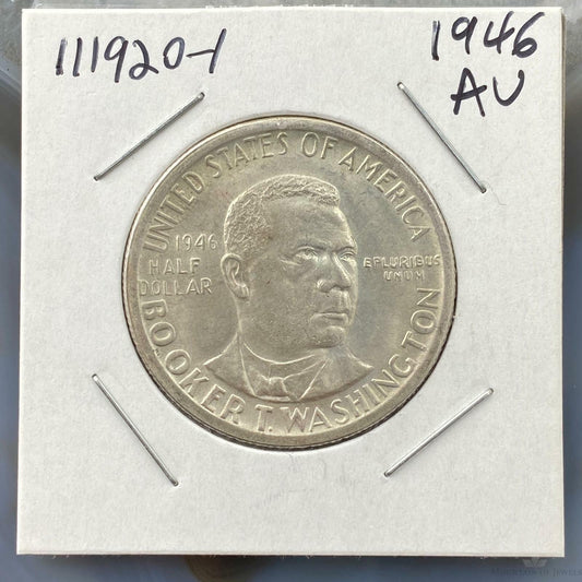1946 US Booker Washington Silver Commemorative Half Dollar Collectible 111920-1
