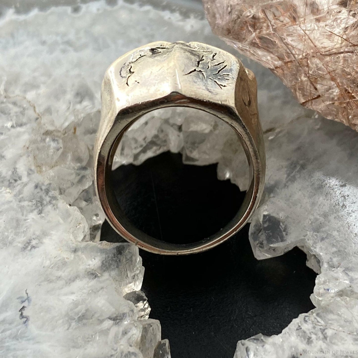 Sterling Silver Skull Ring Size 8 Men/Women 16.5 gr For Biker/ Rock N Roll