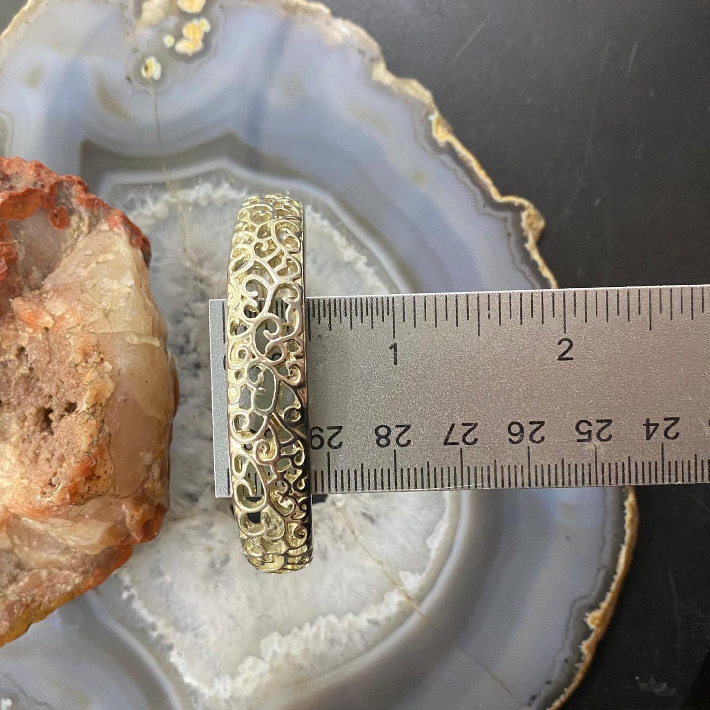 Ornate Sterling Silver Fashion Cuff Bracelet For Women