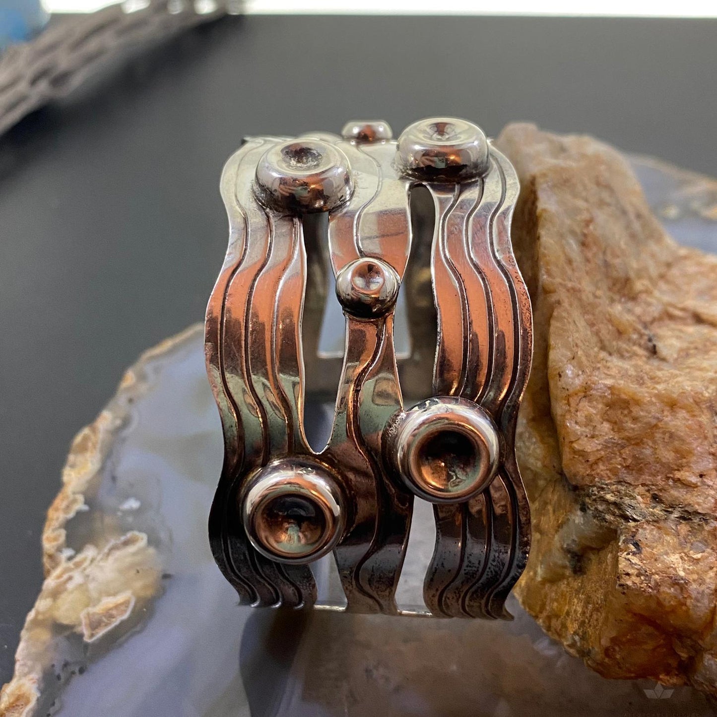 Silver Decorated Fashion Cuff Bracelet For Women
