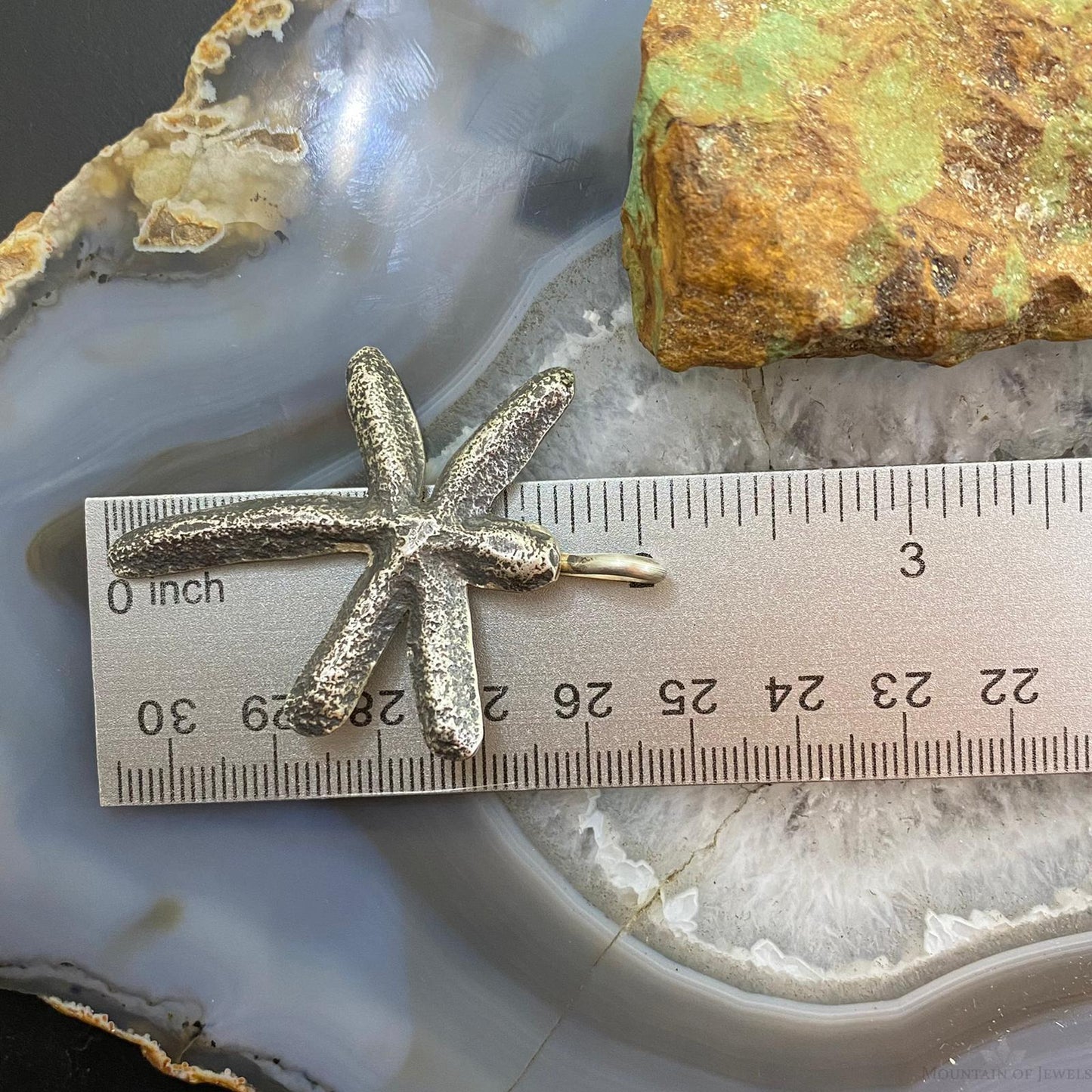 Ira Custer Native American Sterling Silver Tufa Cast Unisex Dragonfly Pendant