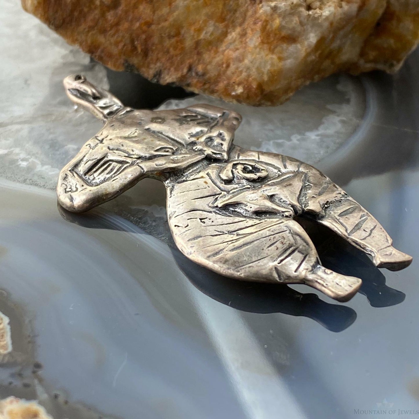 Silver Women Figure Artistic Unique Brooch