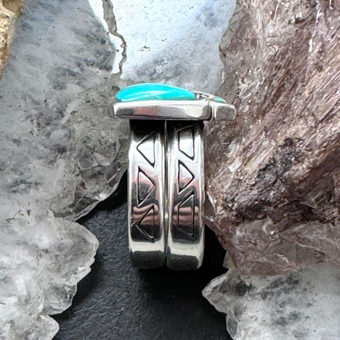 Carolyn Pollack Sterling Silver Turquoise & Multistone Inlay Stackable Rings For Women