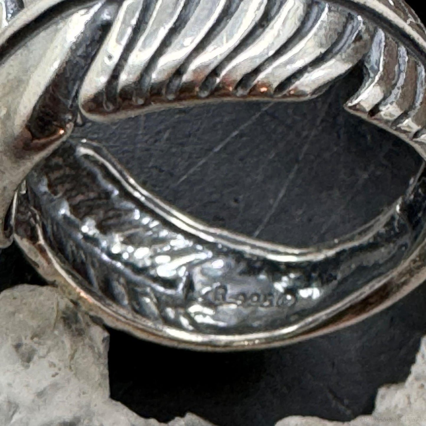 Carolyn Pollack Sterling Silver Wrap Around Feather Ring For Women with Size Variety