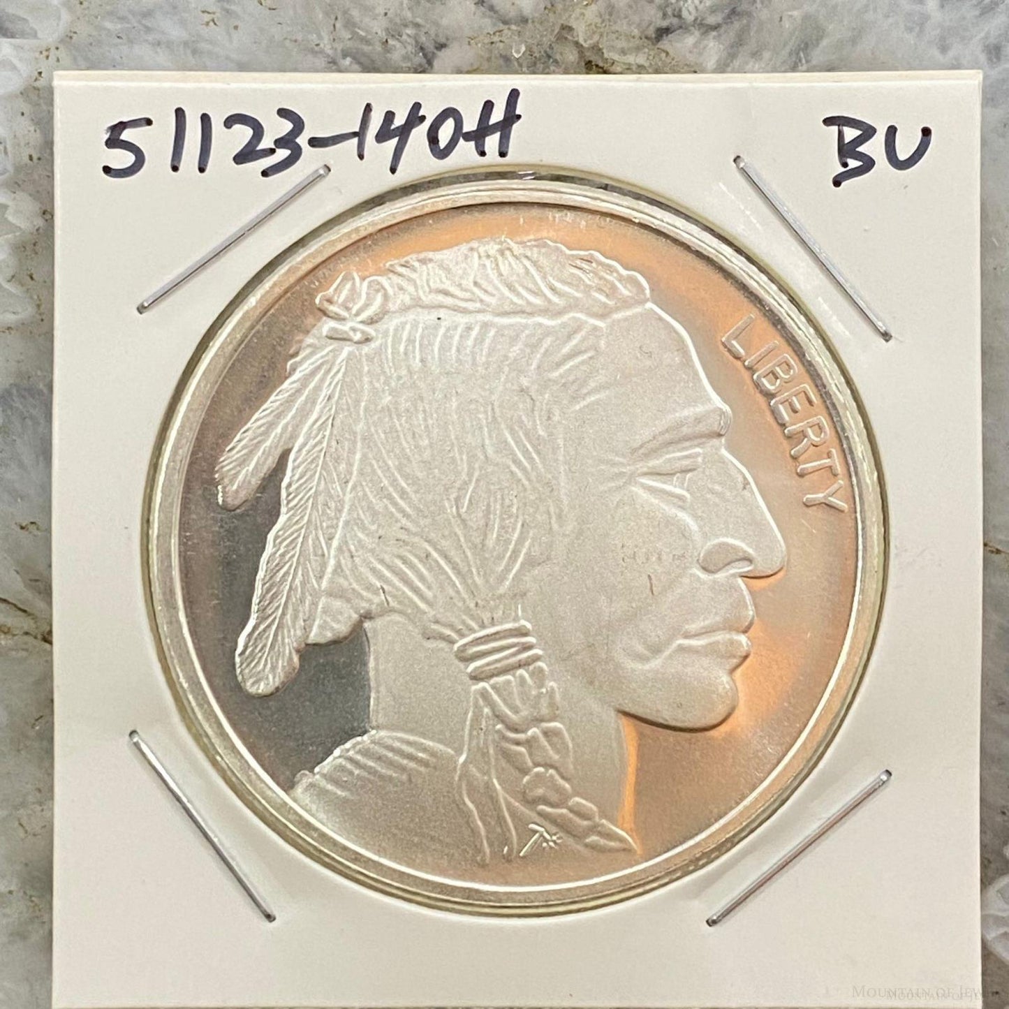 1.0 Ozt US Indian Head Design .999 Fine Silver BU #51123-14OH
