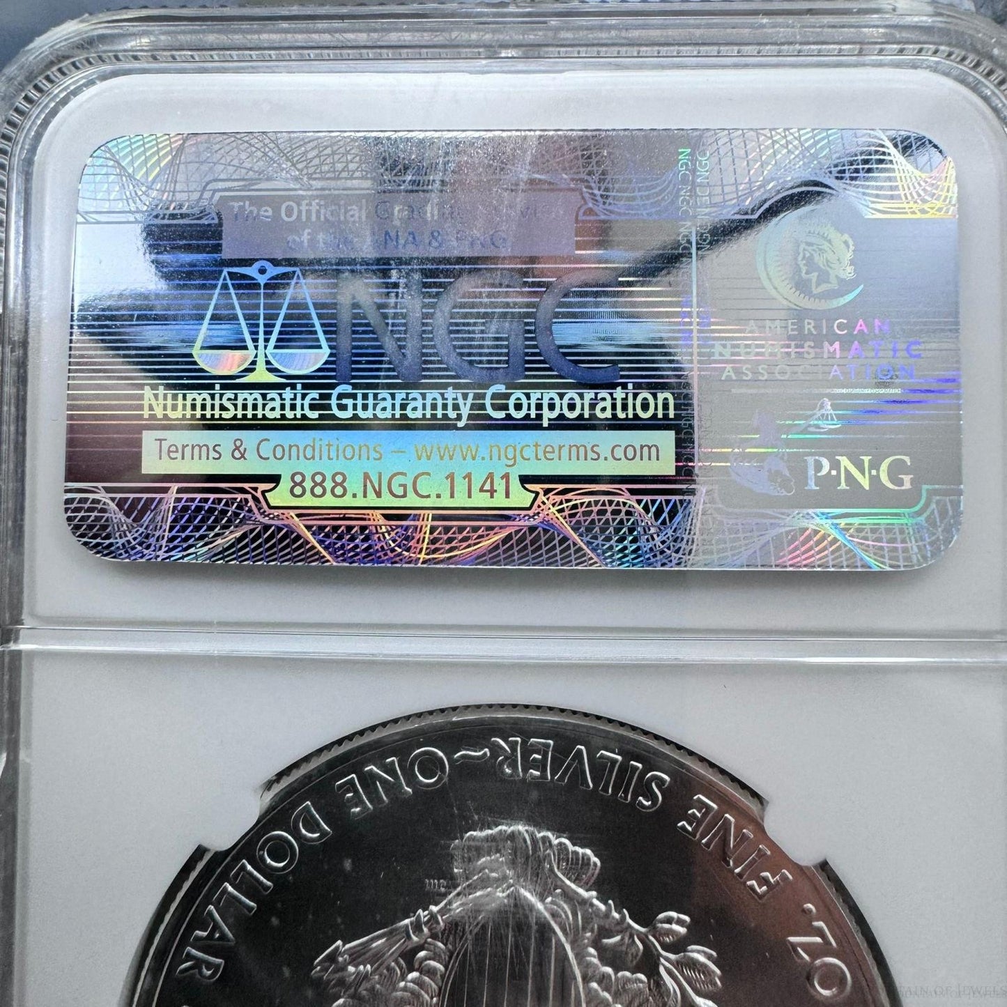 2012 US 1.0oz.999 Fine Silver American Silver Eagle NGC MS69 #3777844-360EX