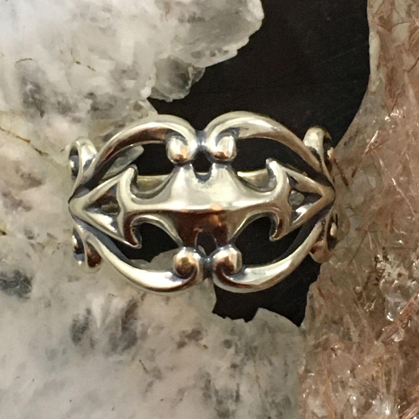 Carolyn Pollack Southwestern Style Sterling Silver Decorated Arrows Ring For Women