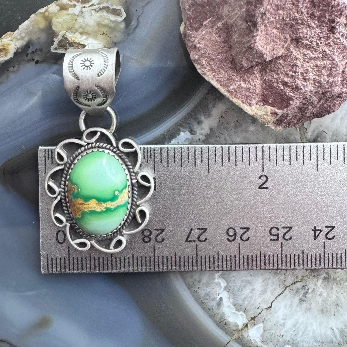 Sterling Silver Southwestern Style High Grade Sierra Bella Turquoise Pendant For Women