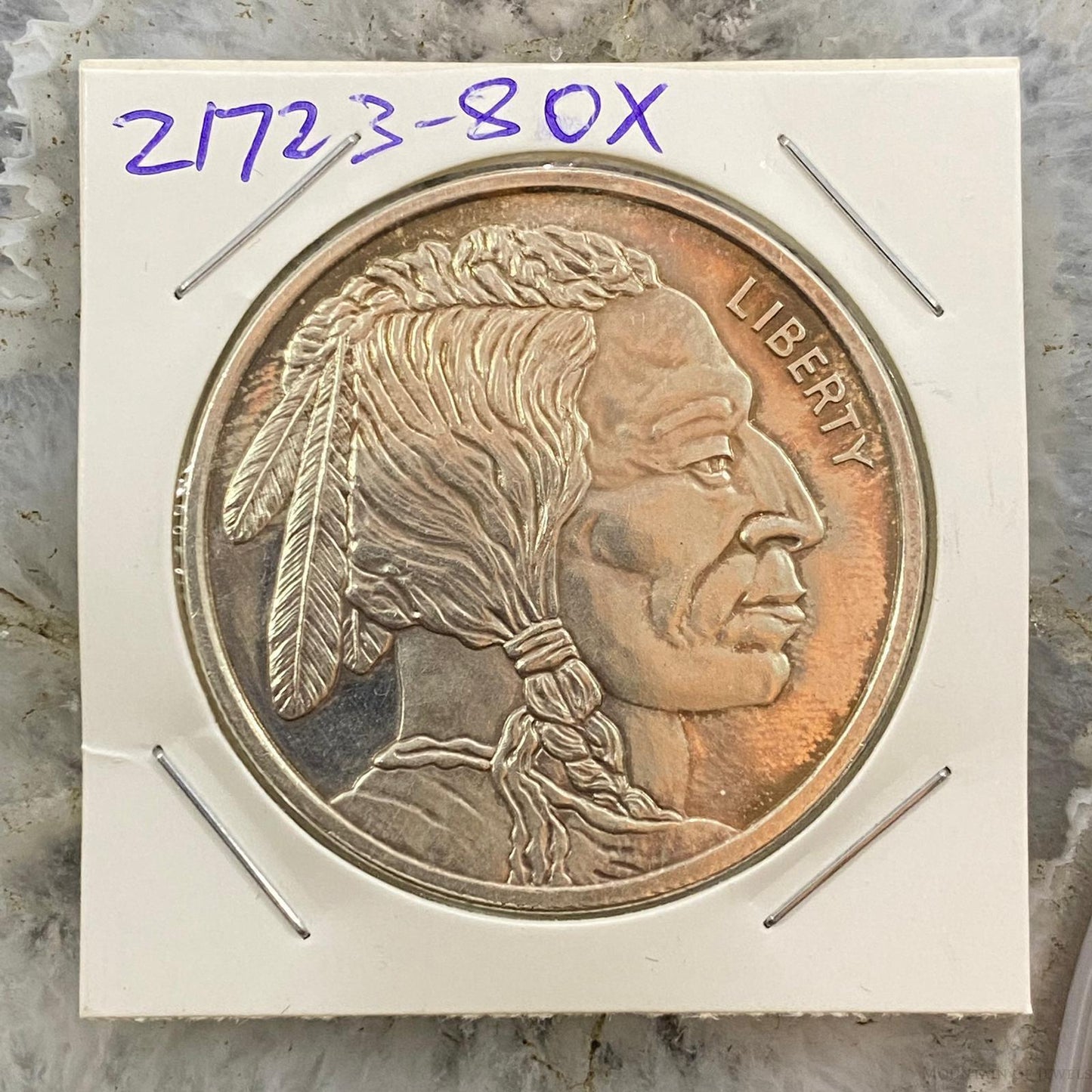 1.0 Troy Ounce .999 Fine Silver US Indian Head Design #21723-8OX