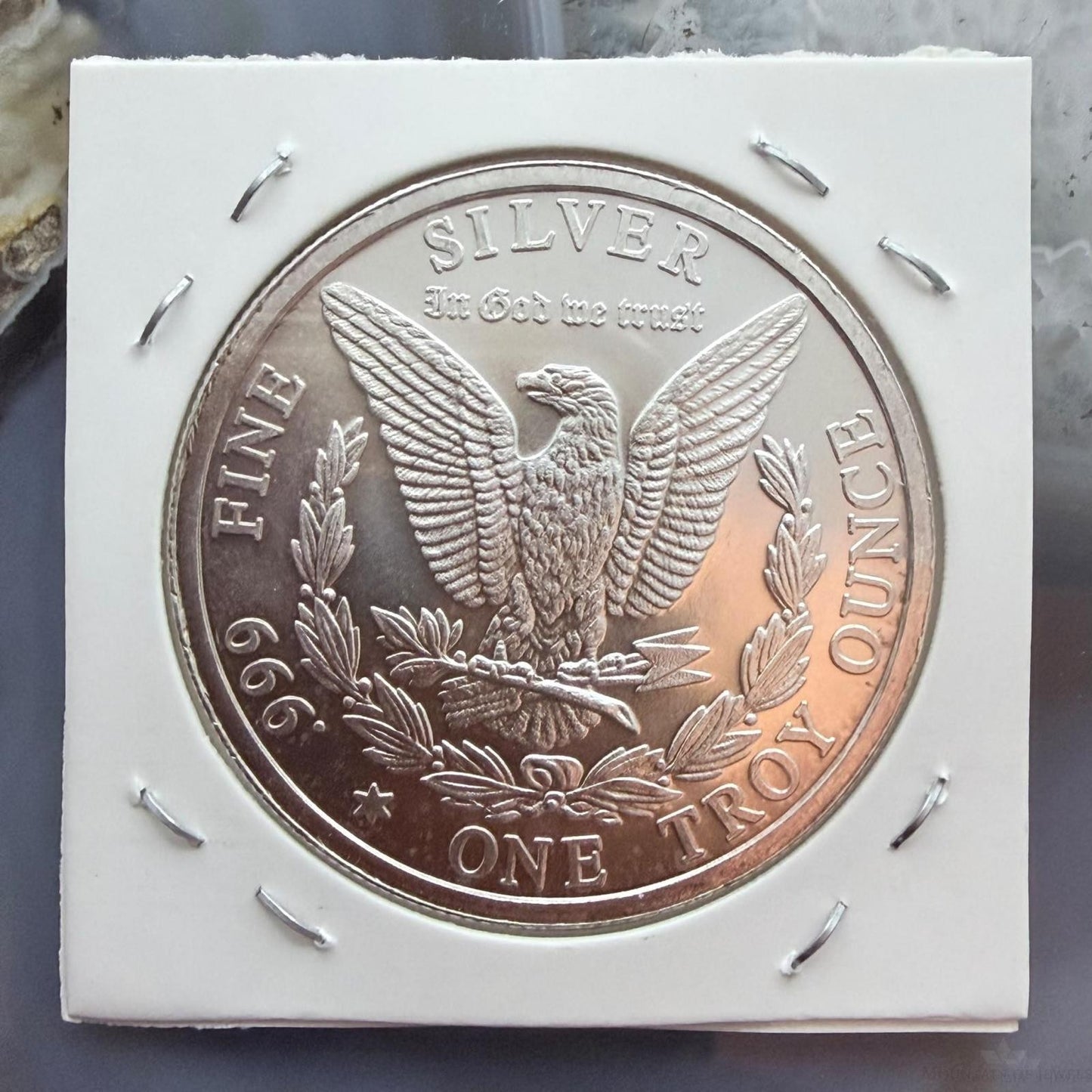 1.0 Troy Ounce .999 Pure Silver Morgan Design Round #61226-7LX