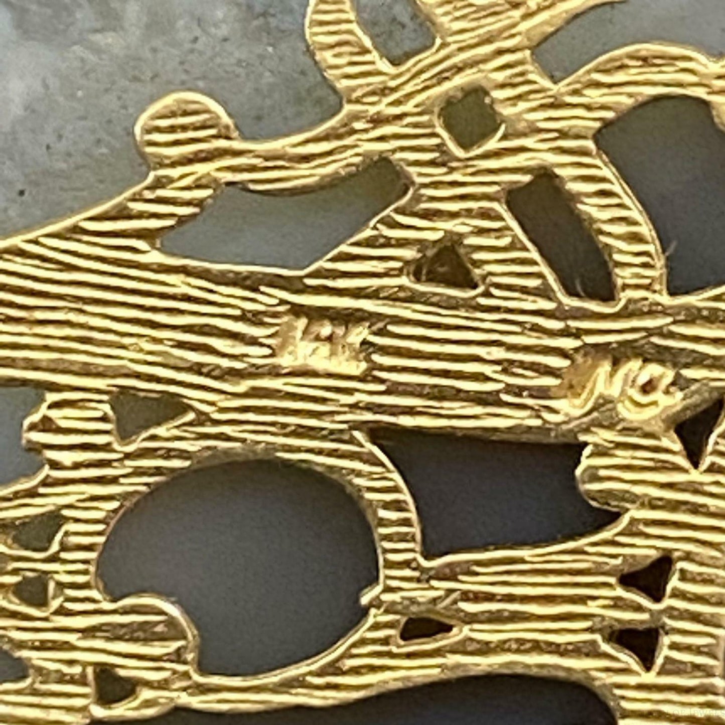14K Yellow Gold "#1 Mom" Charm For Women