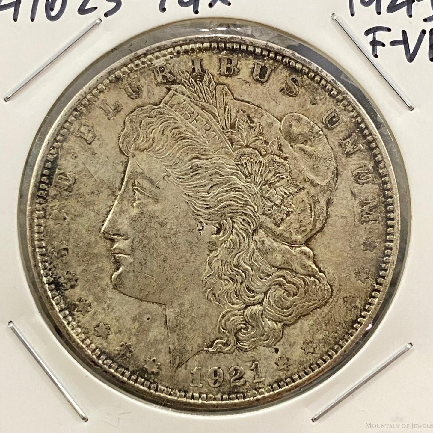 1921-D $1 US Morgan Silver Dollar Collectible Coin F-VF #41023-7GX