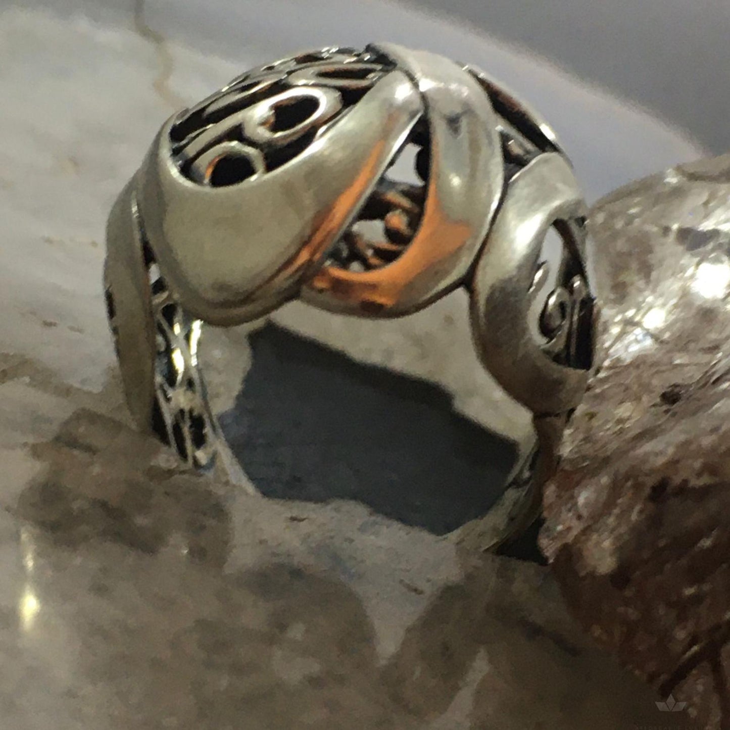 Carolyn Pollack Southwestern Style Sterling Silver Decorated Ring For Women