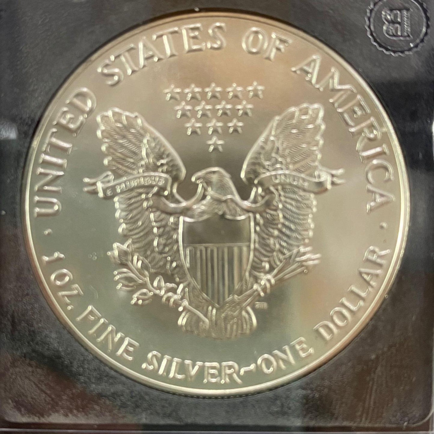 1987 US American Silver Eagle Mint Coin Slab #BA17-00170-003